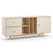 Cream Sideboard With Gold Brushed Handles By Miza