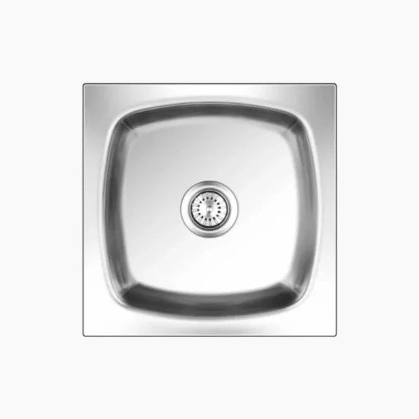 Nirali Square Plain Stainless Steel Single Bowl Kitchen Sink in 304 Grade