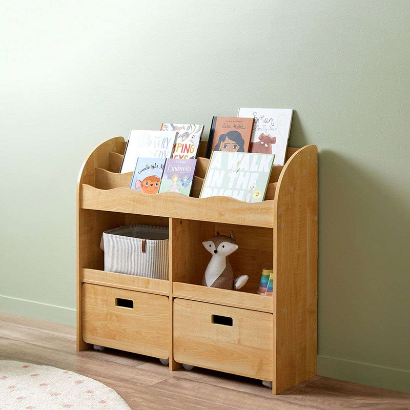 Theo Kids Bookshelf And Toy Drawer Organizer By Miza