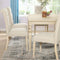 Urban Elegance White Wood Dining Table With Turned Legs