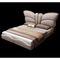 Luxurious Butterfly Wing Upholstered King Bed With Plush Padded Headboard