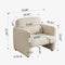 Modern Sofa Armchair with Support Pillow for Apartment, Office, Living Room & Bedroom