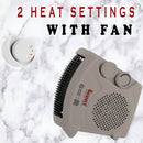 Dual Placement Electric Fan Heater FH 09 Room Heater By Warmex