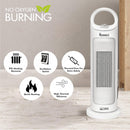 FERVOUR Electric PTC Heater Oscillating Tabletop Tower And Fan Heater By Warmex