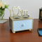 Handcrafted Wooden LOVE-Themed Candle Holder With Drawer By- APT