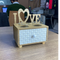 Handcrafted Wooden LOVE-Themed Candle Holder With Drawer By- APT