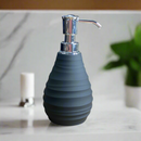 Matte Finish Ribbed Design Soap Dispenser With Chrome Pump By-APT