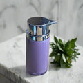 Chrome Plated Pump Soap Dispensers In Cream, Grey, Blue, & Purple (1 PC)-By-APT