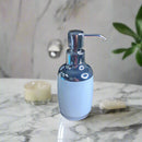 Chrome Plated Glossy Soap, Lotion Dispensers In Cream, Grey, Blue, & White(1 PC)-By-APT