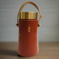 Stylish Insulated Water Bottle 480ML With Leather Strap Handle 1 PC By APT