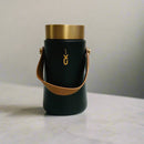 Stylish Insulated Water Bottle 480ML With Leather Strap Handle 1 PC By APT