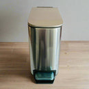 Rectangular Stainless Steel Pedal Waste Bin With Lid And Plastic Bucket Insert By APT