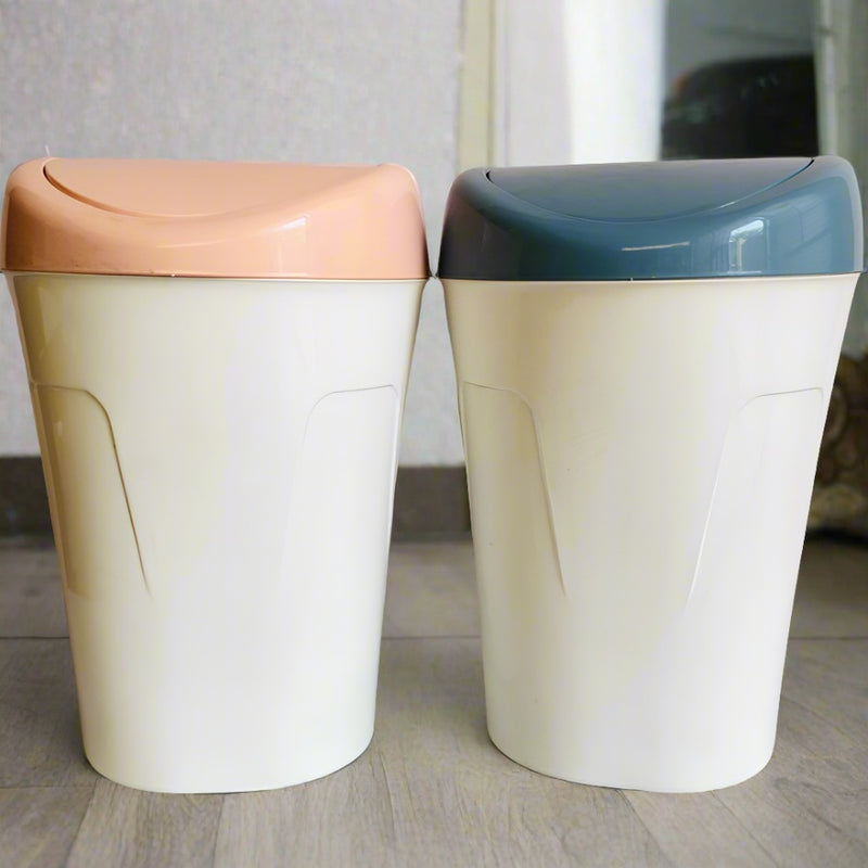 Elegant Pastel PVC Waste Bins For Home & Office Set Of 2 Big & Small By APT