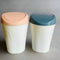 Elegant Pastel PVC Waste Bins For Home & Office Set Of 2 Big & Small By APT