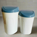 Elegant Pastel PVC Waste Bins For Home & Office Set Of 2 Big & Small By APT