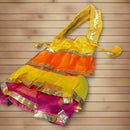 Frock Style Traditional Indian Potli  Women Handmade Bag 1 PC (Random Color)