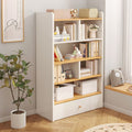 Compact Wooden Closed Back Bookshelf For Home And Office By Miza