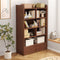 Compact Wooden Closed Back Bookshelf For Home And Office By Miza