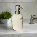 Stylish Fabric Effect Soap Dispenser with Steel Pump (1PC) By-APT