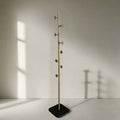 Nordic Style Tree Shaped Coat Stand With Wooden Base With 8 Hangers