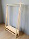 Wooden Coat Stand With Bottom Shelves For Clothes And Shoe Organizer By Miza
