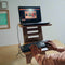 Height Adjustable Wooden Standing Desk Converter For Laptops & Desktops By Miza