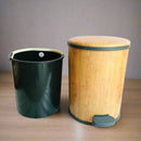 Elegant Wooden Style PVC Pedal Dustbin Durable And Stylish Waste Solution By APT