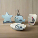 Cute Fish Shape Kids Bathroom Accessories Set of 4 By-APT