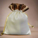 Foam Jute Potli Bag With Copper Leather Border Shagun Pouch For Gifting  1PC