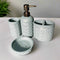 Floral Elegance 4-Piece Bathroom Set with Stylish Flower Texture By APT