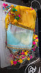 Multicolor Organza Potli Bag With Coin Lace Clutch 1PC (Random Color)