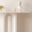 Modern Narrow Wood White Console Table/Entryway Table