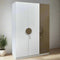 Elegant Three-Door Wardrobe In White Finish