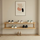 Wall Mounted Double Shoe Storage Shelf By Miza