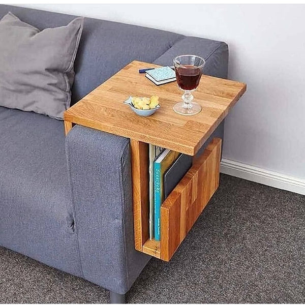 Wooden Sofa Side Table By Miza