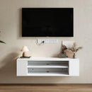 2 Layers Wall Mounted Floating TV Stand Modern TV Cabinet By Miza