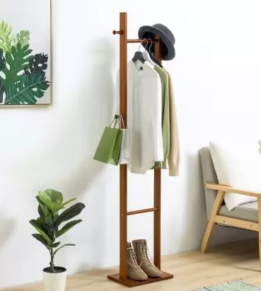 Wooden Coat Rack Stand By Miza