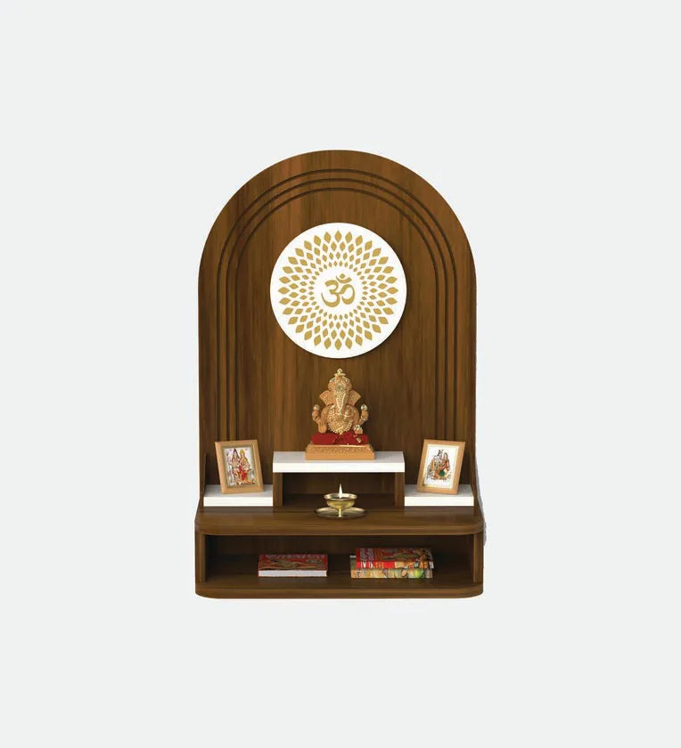 Sacred Wall Art: Wall-Mounted Pooja Stand For Divine Harmony And Aesthetics