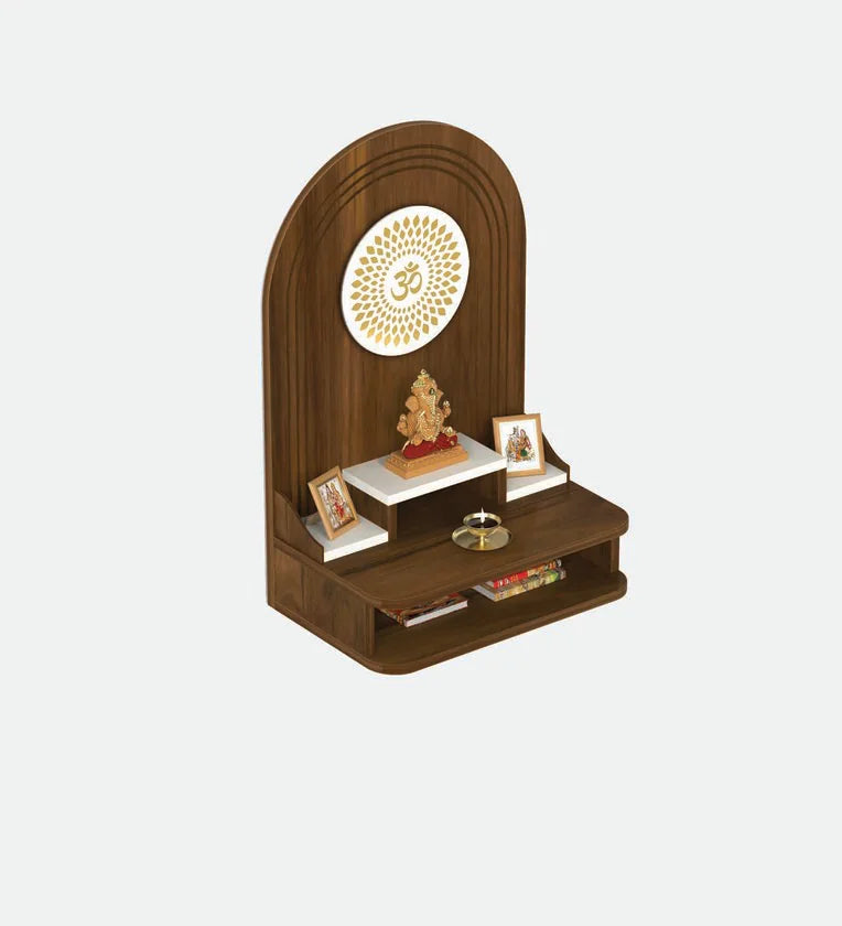 Sacred Wall Art: Wall-Mounted Pooja Stand For Divine Harmony And Aesthetics